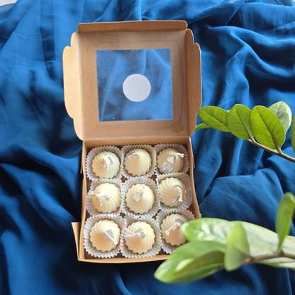 Velas Modak shaped White Rose Fragrance Candle