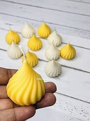 MIAMOREART Pure 100% Soy Wax Scented Modak Shape Candle | Designer Candle for 110gms Each Candle