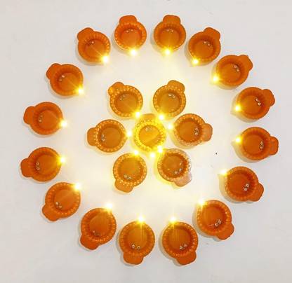 Shmaya Water Sensor Led Diyas Candle-pack of 12 Candle