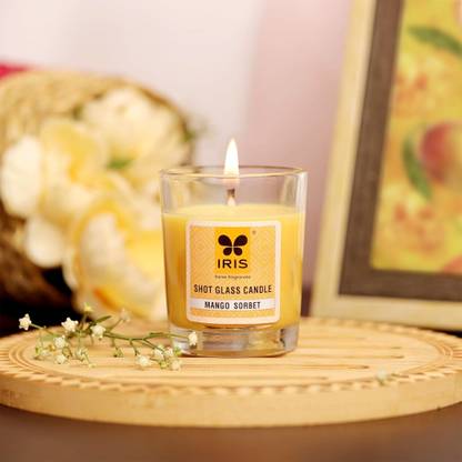 IRIS Mango Sorbet Shot Glass Candle