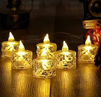 Kala Decrators 1 Pcs Acrylic Crystal For Home, Room, Festival diwali Decor Candle