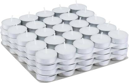CHIKLIT ENTERPRISE 4-5 Hour Long Burning Unscented Tea Light Candle