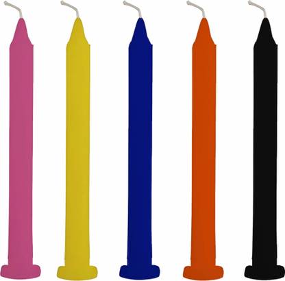 Kreyam's Multi Candles Long Burning for Outdoor, Camping, Emergency, Survival - 5 Pack Candle