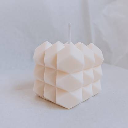 Asian Aura Square Geometric Cube Candle