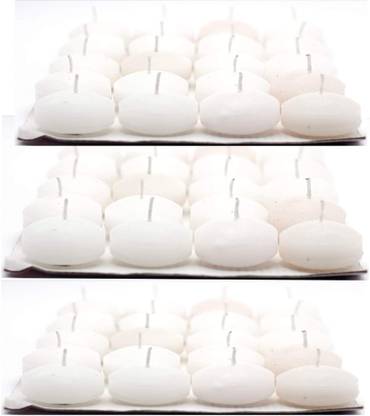 Ein Sof Floating Candles - Paraffin Wax, 60 Round Tealight Candles, 5 Hours Burn Time Candle