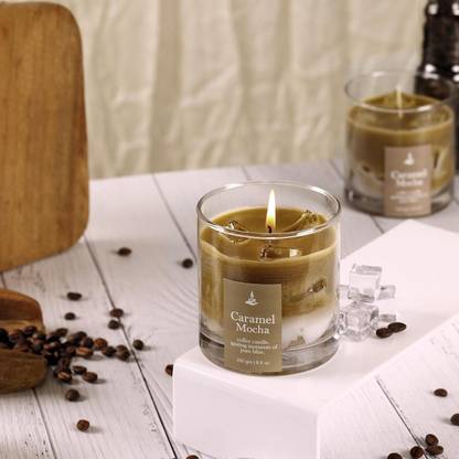 Parkash Candles Premium Scented Coffee Jar Candle 35 Hour Burn Time Home Décor Candle