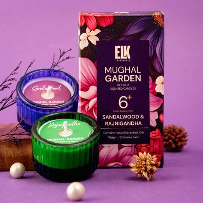 HyperFoods Mughal Garden Sandalwood & Rajnigandha Scented Candle