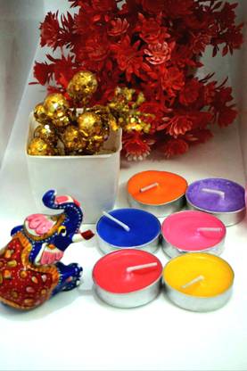 Groovy Glow Tealight candles Candle