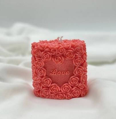 Oceanbless Scented Red Heart Love Candle Candle
