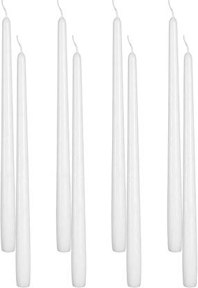 LTYNE Long White Taper Candles | Dripless Candlesticks |10-Inch Tall | Candle