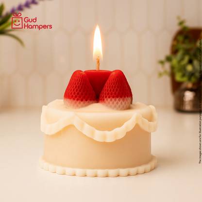 GudHampers Strawberry Cake Candle Candle