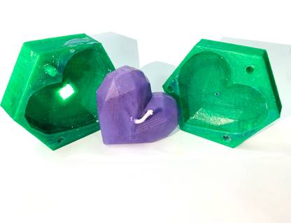 ArtofMaking heart candle Candle