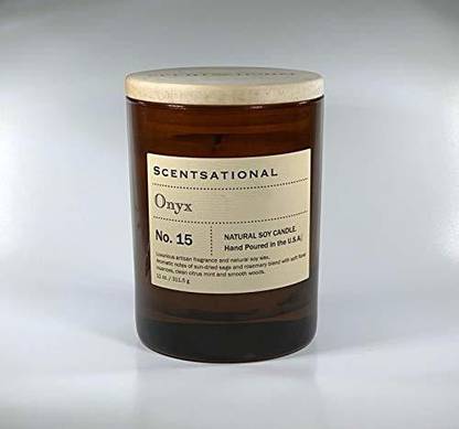 Scentsationals Scentsational Candles Onyx No. 15 Apothecary Collection Luxury Scented Candle