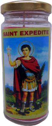 Golnars Divine Magick Magical Saint Expedite: Empowering Jar Candle Infused with Herbs and Oils Candle