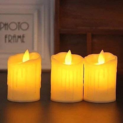 xenith Flickering Flameless Smokeless Dancing Votive Acrylic LED Candle Pack of 1 Candle