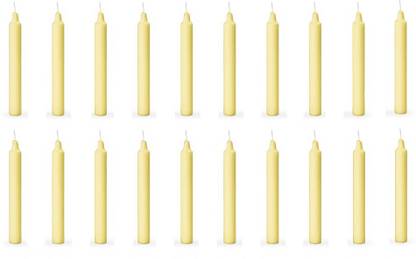 ASIDEA Plain 20 stick candles for home decor, birthday, Diwali, Party Candle