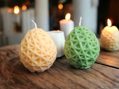 Flamingo Flame Aroman Soy Wax Net Easter Egg Shape Candle