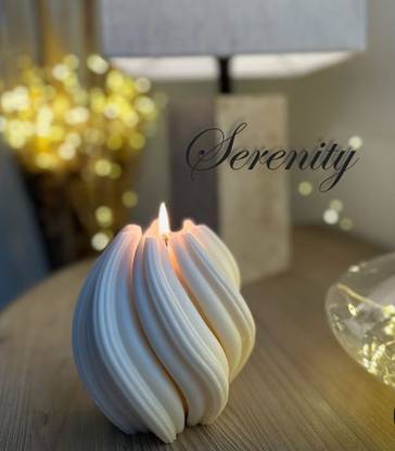 Serenity Designer swirl candle Candle