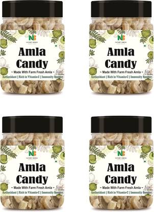Nature's Bridge Dried Amla Candy, Organic Dry Indian Gooseberry Fruit Without Added Preservative Amla Candy
