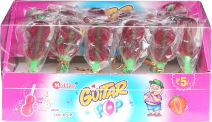 Madhur Guitar Pop Fruit Flavoured Lollipop