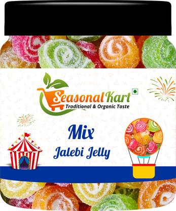 Seasonal Kart TASTY MIX JALEBI JELLY MIX FRUIT Jelly Candy