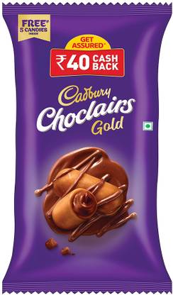 Cadbury Choclairs Gold Chocolate Candy