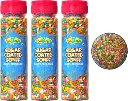 Funtush Sugar Coated Sonff Mukhwas 140 grams Bottle | Mukhwas Mouth Freshener | Sonff Mint Mouth Freshener