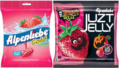 Alpenliebe Strawberry & Just Jelly Toffee Candy