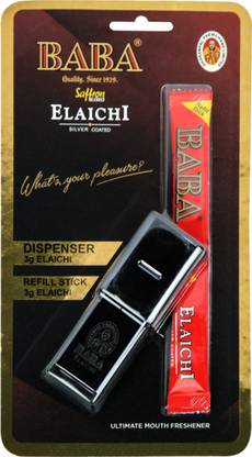 BABA Elaichi Dispencer Pack 6GM Aromatic, Saffron Mouth Freshener