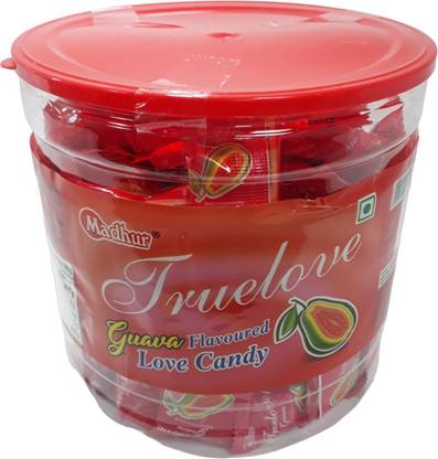 Madhur Truelove Guava Flavoured Candy for Baby Kid's child Diwali Birthday Gift Guava, Chocolate, Jar of Candy