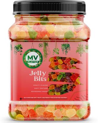 Mv platter Delicious Jelly Bites for Snacking and Desserts Fruity Jelly Beans