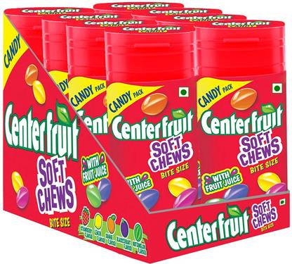 Center Fruit Soft Chews Candy Mixed Fruit Candy