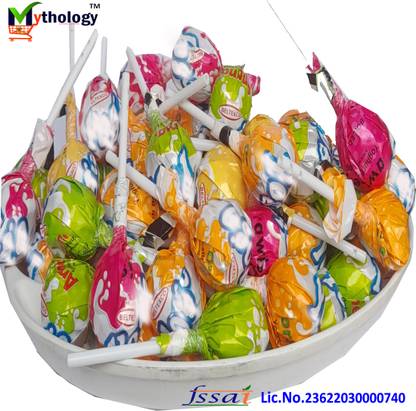 Mythology Lolipop Rangeela Stic 200gm Fruit Mix Lollipop