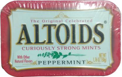 Altoids Curiously Strong Mints Peppermint Pouch, 50 g Peppermint Mouth Freshener