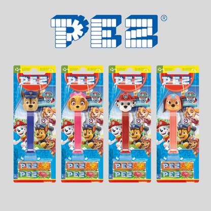 PEZ Blister Paw Petrol Candy 17 gm (Pack of 1) Mixed-Fruit Candy
