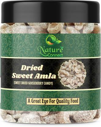 NATURE CONNECT Dried Sweet Amla Candy| Indian Gooseberry Candy | Flavoured Candy|Jar Pack Gooseberry Candy