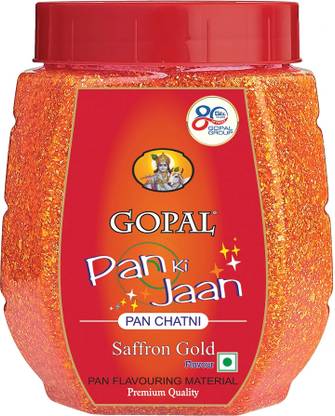 Gopal Pan Ki Jaan Khus with Device Gopal Pan Ki Jaan Saffron Pan Chatni - 1kg Flavoured Mouth Freshener