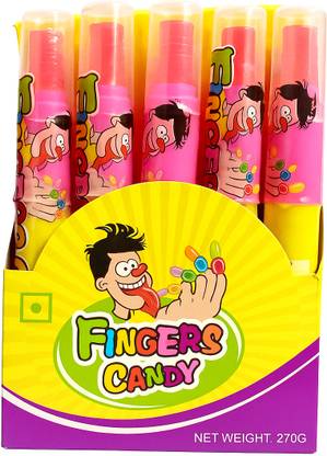 Happy Basket By Simran Finger lollipop candy 30pcs/box orange, strawberry, apple, blueberry Lollipop