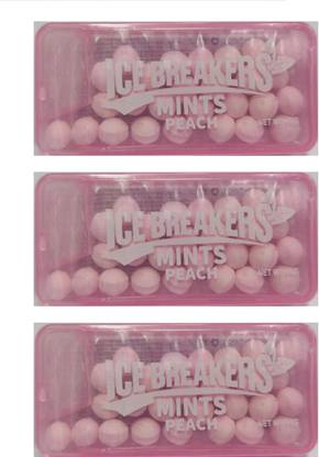 Icebreakers Mints Peach Candy Pack Of 3 Peach Mint