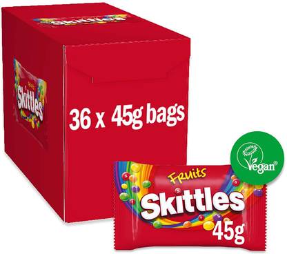Skittles (MIX OF 4 FLAVOR) (IMPORTED FROM UK) Crazy Sour, Fruits, Wild Berry, Tropical Candy