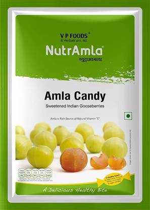 Nutramla Amla Fruit Dried Candy in Pieces Candies Source of Vitamin C Appetizer Dried sweet Candy