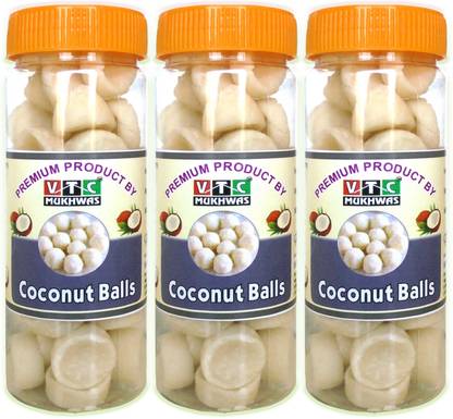 VTC Real Coconut Milk Peda Jar I Toffee I Coconut Ladoo Coconut Toffee