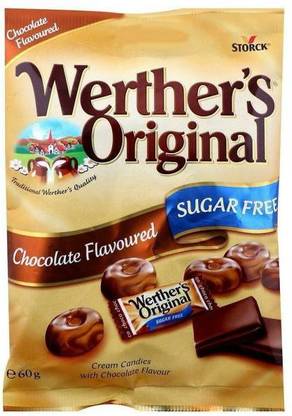 Werther's Original Chocolate Flavoured Sugar Free Candies 60 gm Chocolate Candy