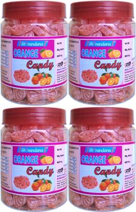 SHIVANDANA Natural Fruit Santra Toffee, Orange Toffee Narangee Candy Oragne Toffee