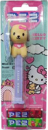 PEZ Puppy Friend (Hello Kitty) Candy 17gm (Pack of 1) Mixed-Fruit Candy