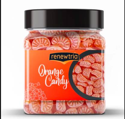 RENEWTRIA Orange Candy /orange Toffee |Orange candy | Jar Pack | Orange Candy