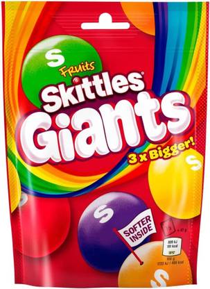 Skittles Giants 3X Bigger Fruits Candy