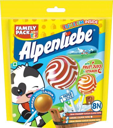 Alpenliebe Mixed Fruit Lollipop