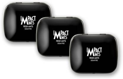 Impact Mints Sugar Free Mints Fresh Mints : Pack of 3 Fresh Mint Mint