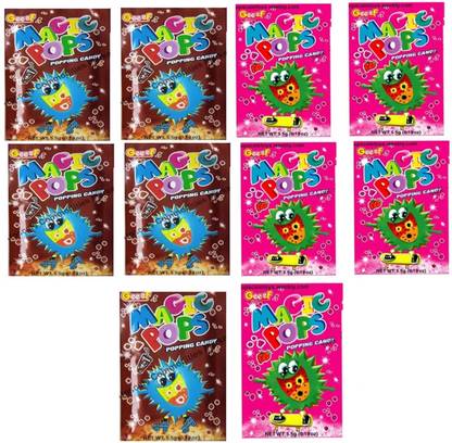 Magic Pops Popping Candy | Cola & Strawberry Flavour Candy